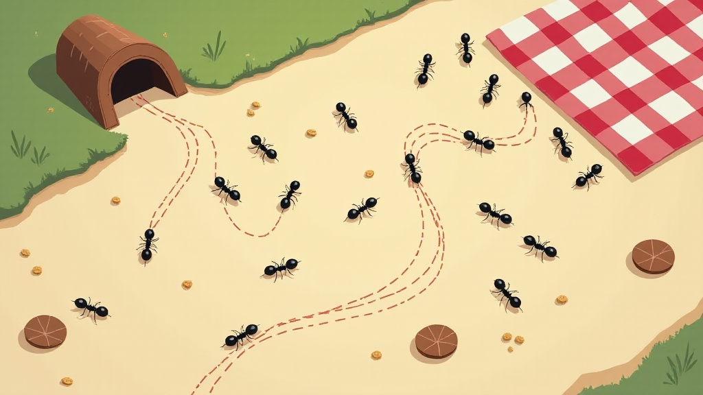 なぜアリは誰も指示していないのに列になるのか